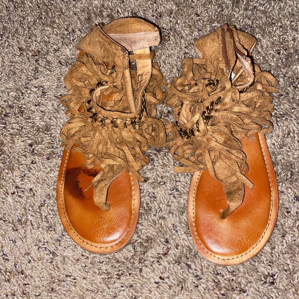 Not Rated Fringe Sandals